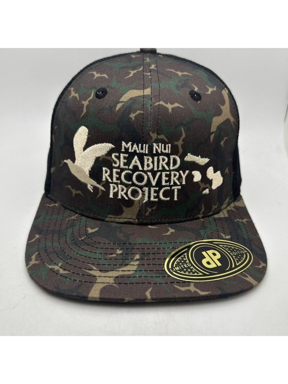 Seabird Recovery Project Trucker Hat Camo Snapback Double Portion